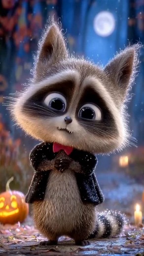 Have a magical Halloween 🎃 #cute #animals #happy #raccoon #halloween | Nebelschaf Art