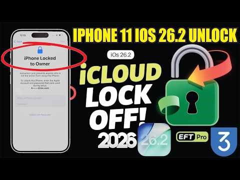 Unlock / Bypass Icloud Lock Apple ID Unlocking 2026 ( IOS 26.3+ / iphone 11-17 / SIGNAL ON )