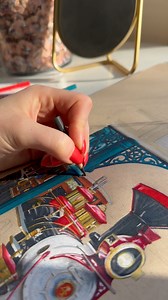 588K views · 25K reactions | The process of drawing the Disneyland Paris Railroad This drawing had a tremendous amount of detail and I LOVED the challenge of it✨ All of the small reflections and colors that were used really filled me with so much joy I use @prismacolor premier soft core colored pencils and @strathmoreart toned tan paper. All purchased at @blickartmaterials | Deely Drawings | Facebook