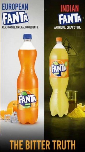 Fanta in India vs Europe 😳 The Shocking Truth No One Talks About! 💔 #shorts