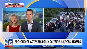 9.9K views · 360 reactions | Protests erupted outside the home of Supreme Court Justice Samuel Alito this week, over the leaked draft opinion on Roe V Wade. Senator Josh Hawley (R-MO) tells Fox and Friends, "the left is really unbelievable." | Fox & Friends | Facebook