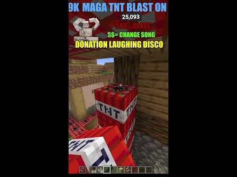 Minecraft TNT Village #shortlive