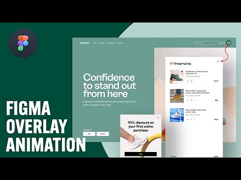 Figma Tutorial Overlay - How to design Animated Sidebar/Modal in figma