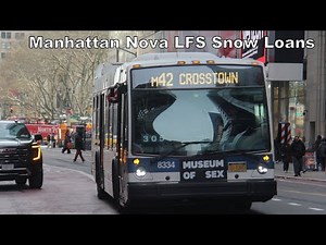 MTA Nova LFS Snow Loaners in Midtown Manhattan