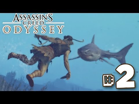 FIGHTING SHARKS!!! - Assassin's Creed Odyssey | Part 2 || FULL PLAYTHROUGH (PS4) HD