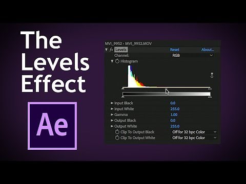 How the levels effect actually works in After Effects