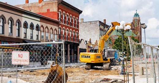 Construction begins for downtown Bloomington's streetscape project Phase 1