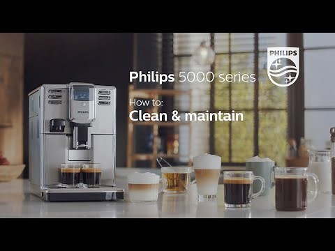 How to clean and maintain Philips 5000 series espresso machine | EP536X |