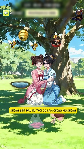 Game - Giúp đỡ chị em thoát khỏi bầy ong độc #funny #anime #gameplay #games