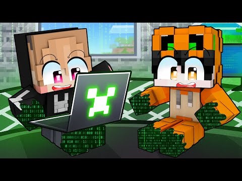 WE BECOME BABY HACKERS IN MINECRAFT!!
