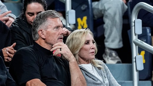 Michigan football coach Kyle Whittingham introduced to Crisler crowd