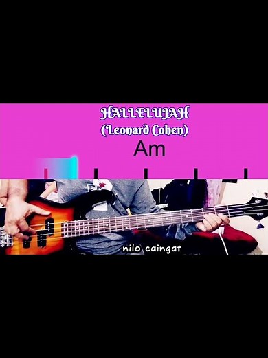 Hallelujah (Leonard Cohen) cover song, bass