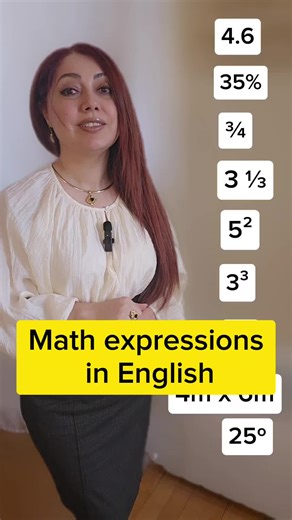 Understanding Math Expressions in English