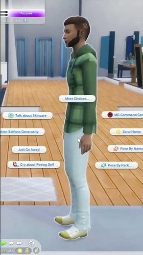 WHEN AN NPC LOOKS ATTRACTIVE #thesims4 #sims4 #100babychallenge #shorts