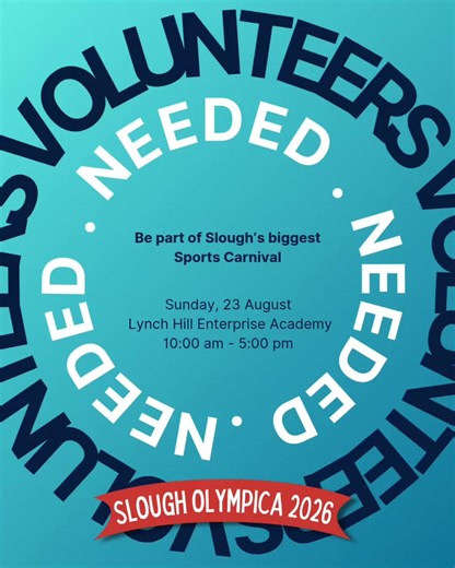 Volunteer for Slough Olympica 2026: Sports, Arts & Community Event