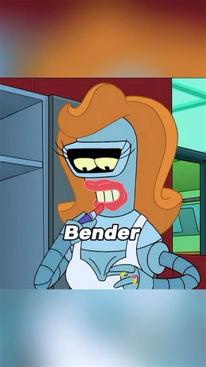 Bender grew long hair and transitioned into a female robot