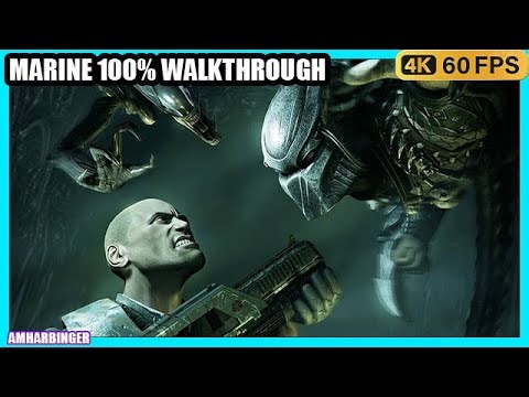 Alien vs. Predator (2010) Marine Campaign 100% Walkthrough – All Collectibles | 4K60FPS