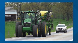 Pennsylvania drivers reminded to slow down and be cautious around farm equipment on the road