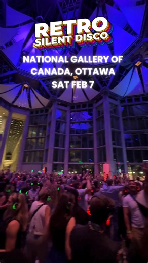 On Saturday Feb 7, Amazing Silent Disco takes over Ottawa's National Gallery of Canada for one night only! 3 DJs, 3 channels - 80s, 90s and 00s anthems. Sign up for tickets now! | Amazing Silent Discos