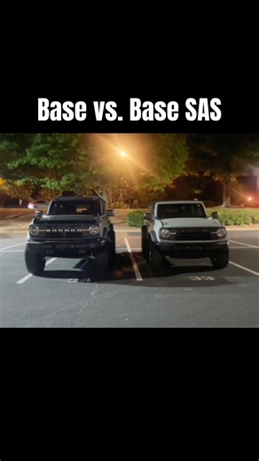 Base Bronco vs Base SAS Bronco #broncobuild #bronconation