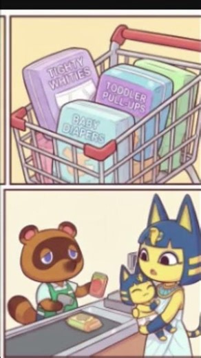 my comic book strip creation ankhas daughter ankha Jr mother and daughter ❤️❤️❤️