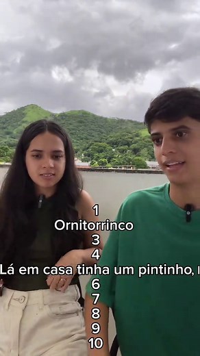 Trend de contar de 1 a 10 com Ornitorrinco