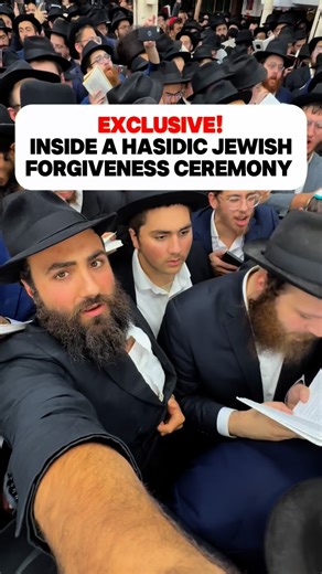 Raizel and Daniel Namdar on Instagram: "I took my camera inside a Hasidic Jewish forgiveness ceremony before the Jewish new year FT my brother Levi ❤️"