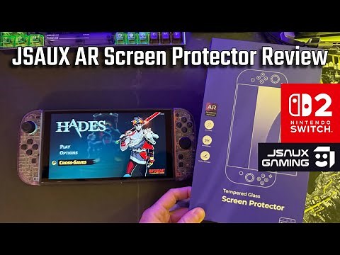 JSAUX Obsidian AR Screen Protector For Switch 2 Review - Obsidian vs Matte vs Ultra HD