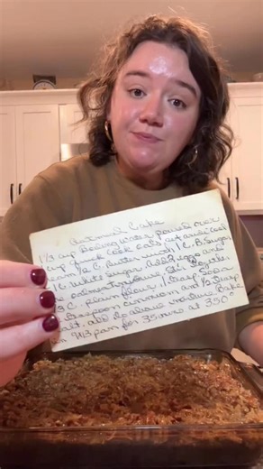 Katie Combs on Instagram: "Oatmeal cake will be on the Thanksgiving dinner table every year 🦃✨ Cake 1 1/3 cup water, boiling 1 cup quick oats 1/2 cup butter, softened 1 cup brown sugar 1 cup white sugar 2 eggs 1 1/3 cup AP flour 1/2 teaspoon cinnamon 1 tbs baking soda 1/2 tbs salt Frosting 6tbs butter 1/4 cup cream 1/2 cup brown sugar 1 tbs vanilla 1 cup pecans 1 cup of shredded coconut #thanksgiving #thanksgivingdinner #reels"