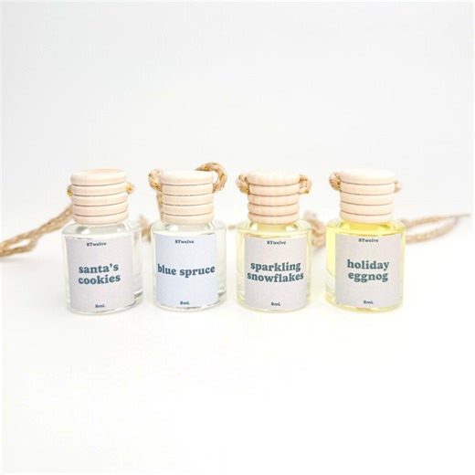 Christmas Car Diffuser | Holiday Scent Hanging Freshener, Stocking Stuffer - Etsy