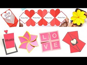 How to make 7 different cards for scrapbook|explosion box card ideas|DIY|Handmade cards