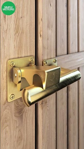 Wooden gate latch, simple effective automatic mechanism