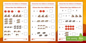 Chinese New Year Addition to 10  Activity