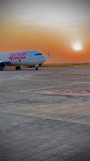 Runway tales and jet-setting trails. Destination: Anywhere. Credit - @i__m__srk__55 #flyspicejet #spicejet #flights #takeoff #aviation #flyhigh #planeview #travelwithus #travel #addspicetoyourtravel | FlySpiceJet