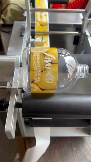 MT50 Round Bottle Labeling Machine Application - 500ml Hand Sanitizer Bottles