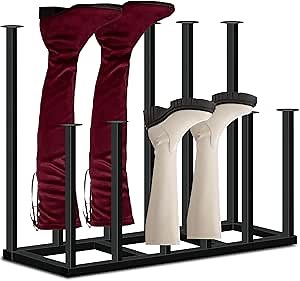 Boot Rack Over Knee High Boot Storage Stand 6 Pair Boot Shoe Rack for Closet, Entryway, Hallway