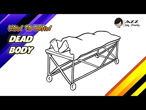 How to draw Dead Body step by step