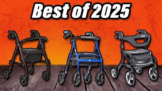 10 Best Rollator Walkers For Seniors - Budget, Heavy-Duty, Comfort, & Upright!