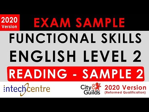 Functional Skills English Level 2 - READING Exam Sample 2 - City & Guilds Exam
