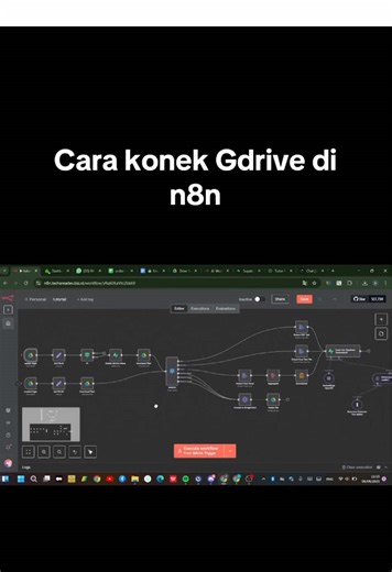 Cara paling gampag konek google drive ke n8n Bisa akses file folder dan download #n8n #aiindonesia #automation #n8nautomation