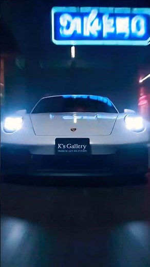 【2025年モデル ポルシェ911カレラGTS】アイスグレーメタリックに宿る近未来 光と闇が交錯する混沌のストリート #porsche #911カレラGTS