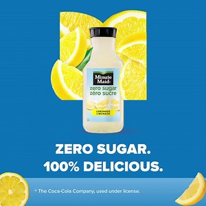 Delicious now includes zero sugar. Enjoy a Minute Maid Zero Sugar all summer long. | Minute Maid