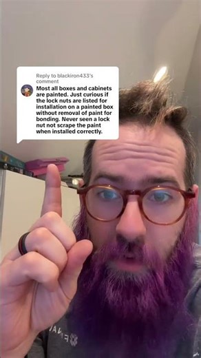 Here's my thoughts on painted boxes + conduit #electrical #code #bonding