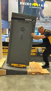 Moving a safe is tough unless you have Rhino Cart. Load it up and roll across concrete, gravel, and door thresholds without breaking a sweat. #MovingDay #RhinoCart #Dolly #Safe #MovingHack | Gadget Glimpse