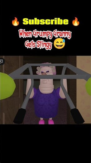 Grumpy Granny's Stingy 😅 #roblox #robloxobby #grumpygranny #fypshorts