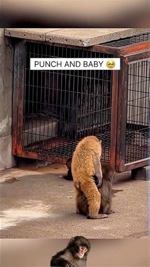 ¡NO PUEDO CREERLO! 😱 El bebé se cayó 🐒💔 #monitos #punch