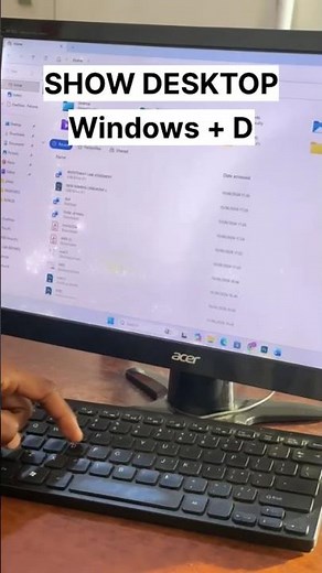 🖥️ Windows + D Shortcut Key | How to Show Desktop Instantly on Windows