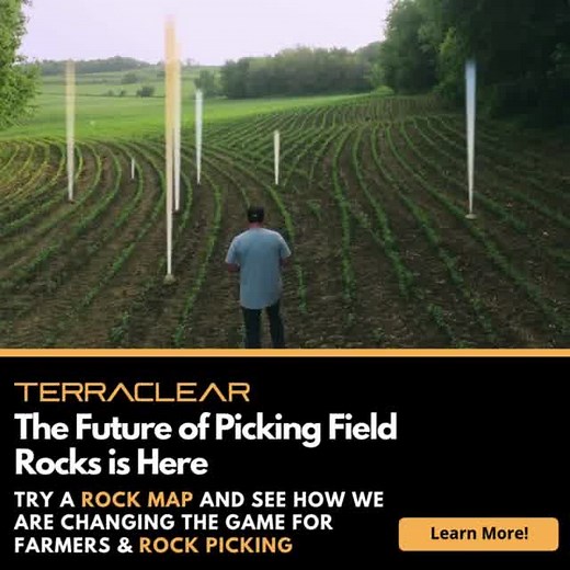 The future of picking field rocks is here. Try a rock map and see how we are changing the game for farmers & rock picking. | TerraClear Inc.