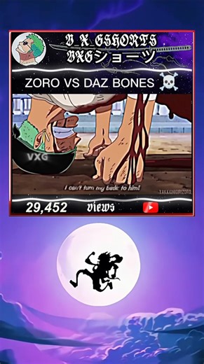 Zoro vs Daz bones (Mr 1) #onepiece #shorts #edit
