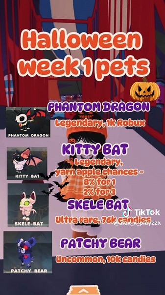 Nuevos mascotas de Halloween 2025 en Adopt Me